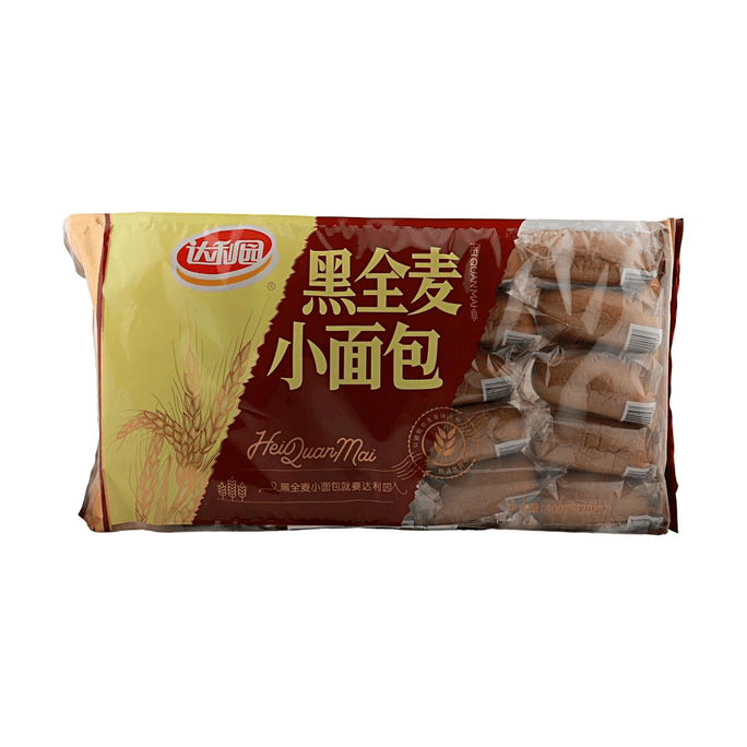 블랙 통밀 미니빵 14.11 oz【풍부한 통밀 향】【개별 포장】