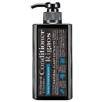 Rigaos Medicated Shampoo 4本セット 日本 リガオス 薬用天然植物エキスコンディショナー 450ml - Yami