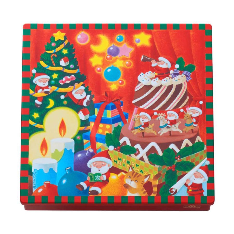 【赠品】【日本直邮】 日本 摩洛索夫 季节限定巧克力精品铁罐礼盒16粒入