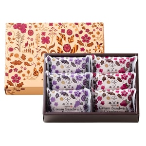 上野風月堂 ラム酒漬けレー​​ズンクリームサンドクッキー（6枚入り）