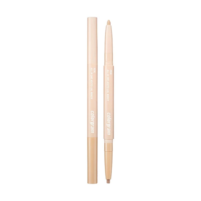 COLORGRAM All-In-One Aegyo-Sal Maker Pencil #03 Natural【Smooth Texture Eyeliner + Under-Eye Highlighter】