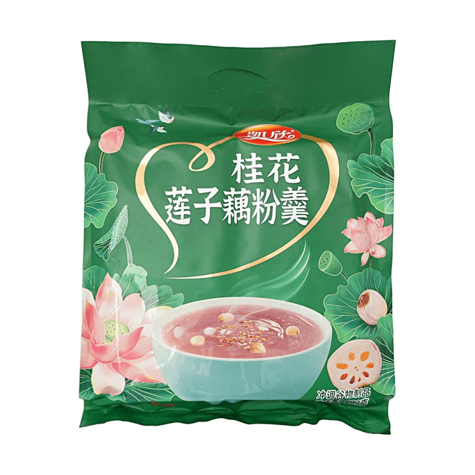 Poudre de racine de lotus aux osmanthes et graines de lotus 21,16 oz【Parfumé et lisse】【Mélange instantané】