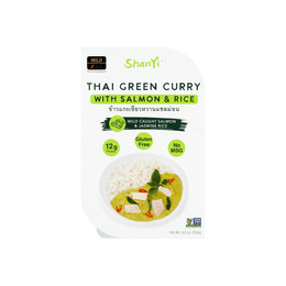 Thai Green Curry With Salmon and Jasmine Rice 250g