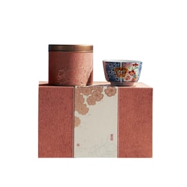 조조의 차(미국) - 새로운 중국식 차 선물 상자 - 즐거움 - 절묘한 기념품 - 캔 1개, 컵 1개 [재스민 녹차 40g]