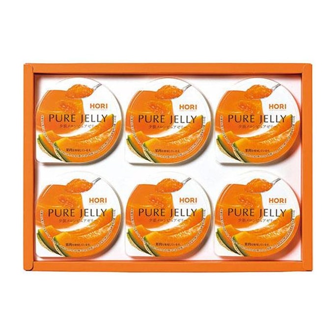 HORI Yubari Melon Pure Jelly 6 Pcs