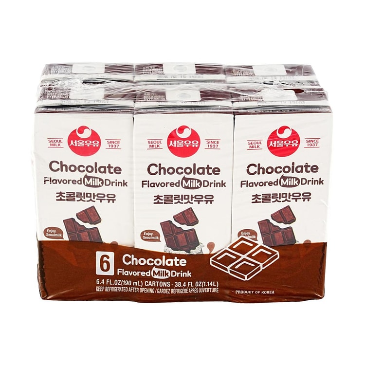 SEOUL MILK チョコレート風味ミルク、6.42液量オンス×6個パック - Yami
