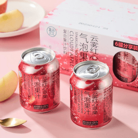 盒马 云雾红心苹果气泡果汁  250ml*6罐【浓郁果香 酸甜清爽】