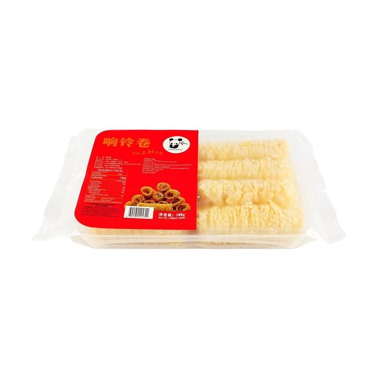 Panda 響鈴卷 炸腐竹豆皮捲 原味 100g【火鍋必備 3秒鈴捲】 5