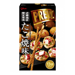 PRETZ Pocky Savory Crispy Biscuit Sticks, Takoyaki Flavor, 13 Bags/Box