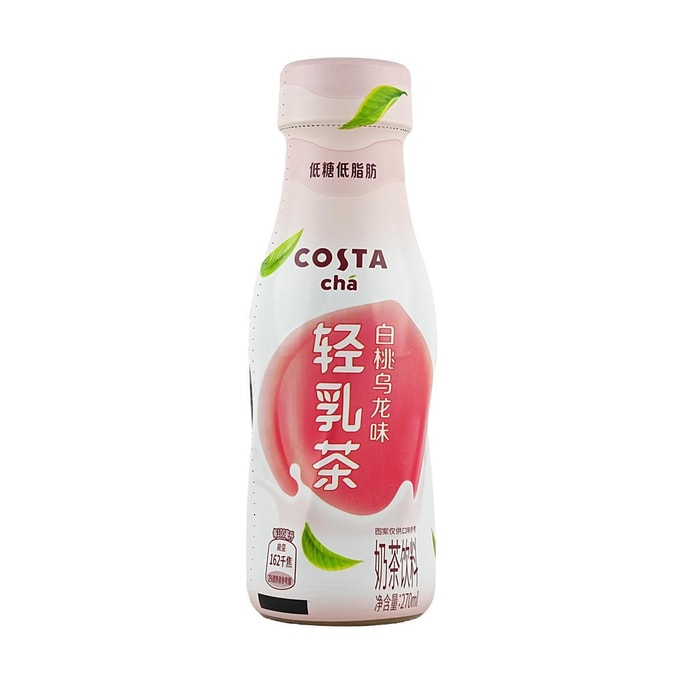 COSTA 轻乳茶 奶茶饮料 白桃乌龙味 270ml