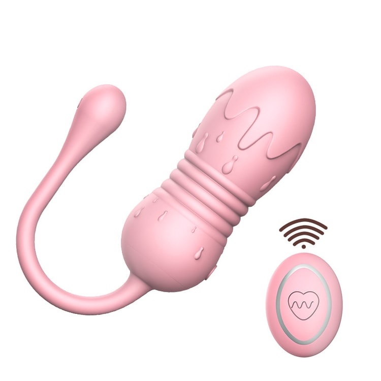 Mi Ai Ice Cream Jumping Egg Sex Toys Pink Remote Control