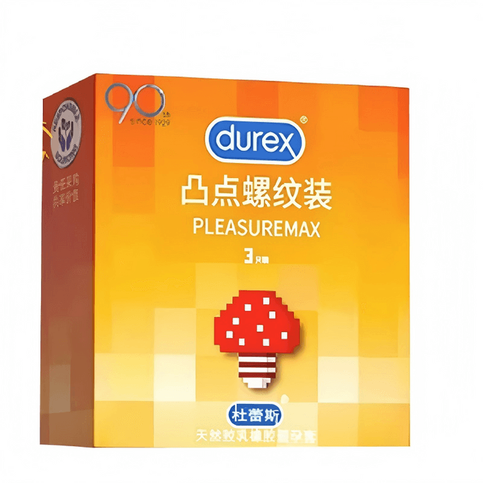 Textured and ribbed condoms 3pcs