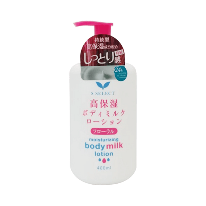 S SELECT High Moisture Mild Body Lotion Floral 400ml