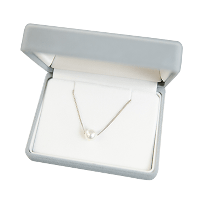 Uwakai Pearl Basic AKOYA Passepartout single bead necklace silver chain8.0-8.5mm;45cm