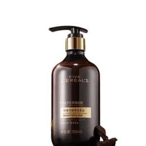 He Shou Wu Botanical Shampoo White Hair Roots To Black Cure Oil Control To Fluffy 500Ml