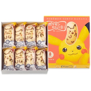 The No.1 Japanese SouvenirTOKYOBANANA PIKACHU Yogurt Flavor 8 PCs