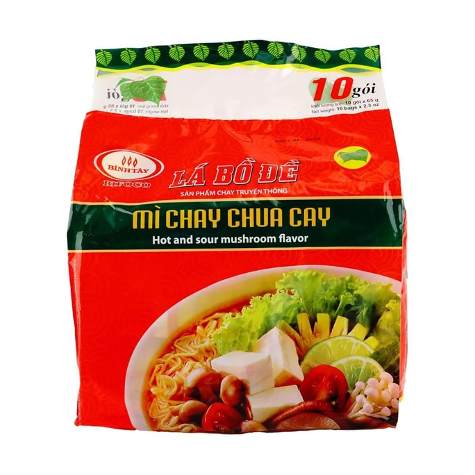 Binh Tay 매운 채식 맛 인스턴트 라면 24.69온스