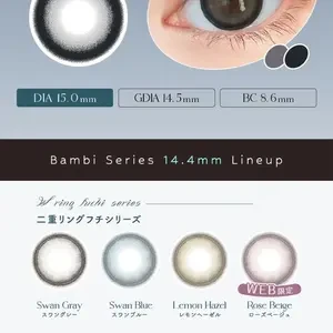 【日本美瞳/日本直郵】 日本 Bambi Series 日拋美瞳 10片裝 Honey Moon「棕色系」 度數0(0)預定3-5天 DIA:14.5mm BC:8.6mm