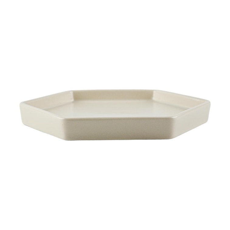 Mariebel Hexagonal Plate Oatmeal, 7.28 inch 5