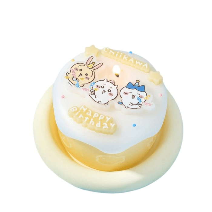 【中国直送】CHIIKAWAコラボケーキキャンドル キュート＆クリエイティブ 68mm
