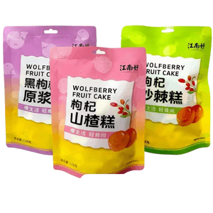 【中国直邮】 江南好 黑枸杞原浆糕128g*1袋宁夏特产枸杞零食