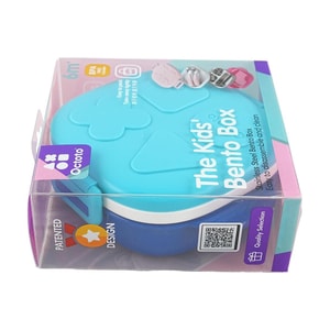 OCTOTO奧克兔兔 不鏽鋼兒童分格餐盒 藍色 經典款寶寶餐具