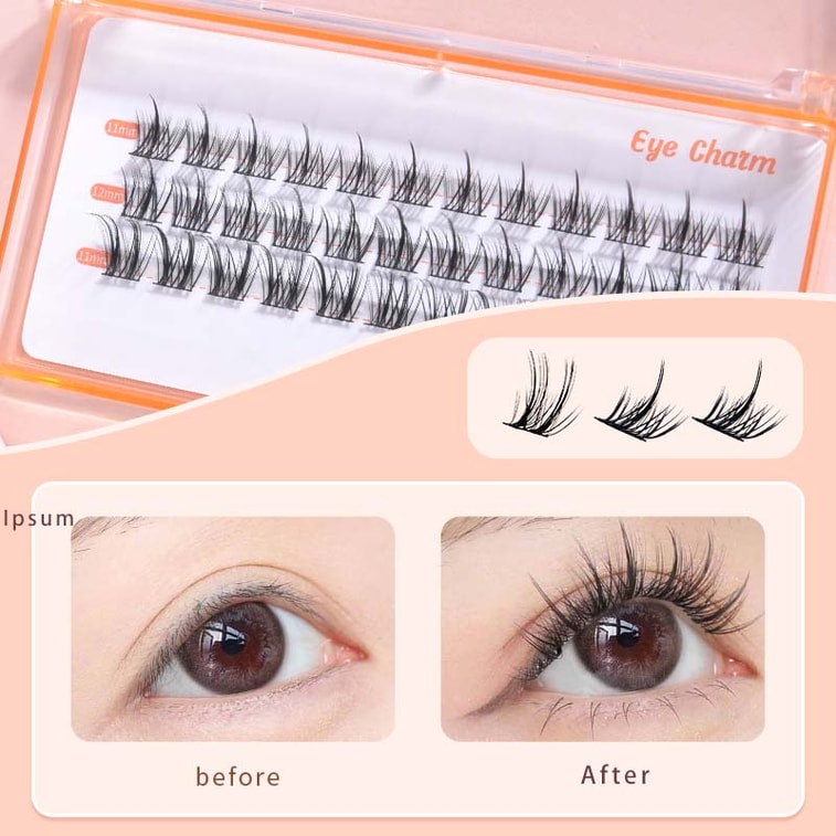 마리안느 [공식 플래그십 스토어] 게으른 사람을 위한 3단계 ABA 내추럴 카툰 아이 인조 속눈썹, 재사용 가능, 2가지 스타일 (신제품), 36개입 4