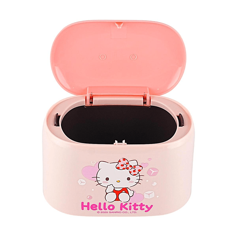 Sanrio Desktop Mini Trash Can, Pink, 7.5x5.1x4.7 in, Cute Tabletop Waste Bin 13