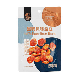 妙小食 黑鸭风味蚕豆 70g【麻辣香酥】