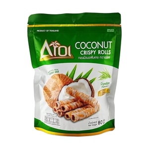 Crispy Coconut  Egg Roll Pandan Flavor 2.82 oz 