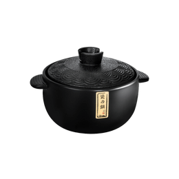 LADY CHEF厨夫人 黑耀浮雕系列 陶瓷砂锅土锅汤炖锅煲 2.5L