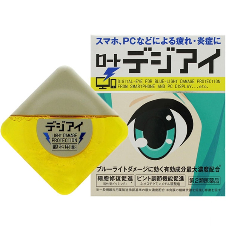 日本ROHTO乐敦 PC防蓝光眼药水 缓解电脑手机用眼疲劳 初音未来版 12ml 0