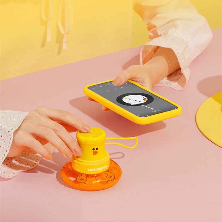 【中国直送】日本版LINE FRIENDS Bluetoothスピーカー、高品質ワイヤレスサブウーファー、防水仕様、コニーバニーデザイン 4