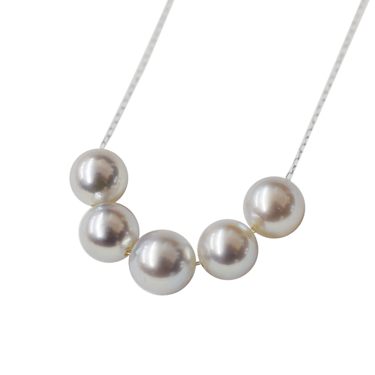 REENS PEARL||18K ホワイト ゴールド アコヤ パール ネックレス||1 個