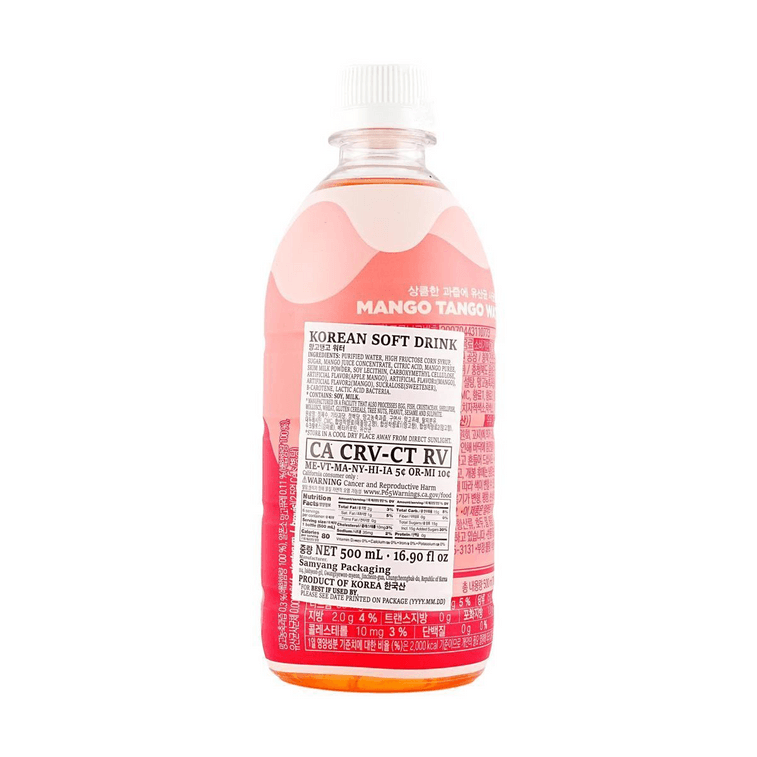 韩国BASKIN ROBBINS 芒果探戈水 果汁乳酸菌饮料 500ml *6【6份超值装】【韩国CU便利店爆火】 3