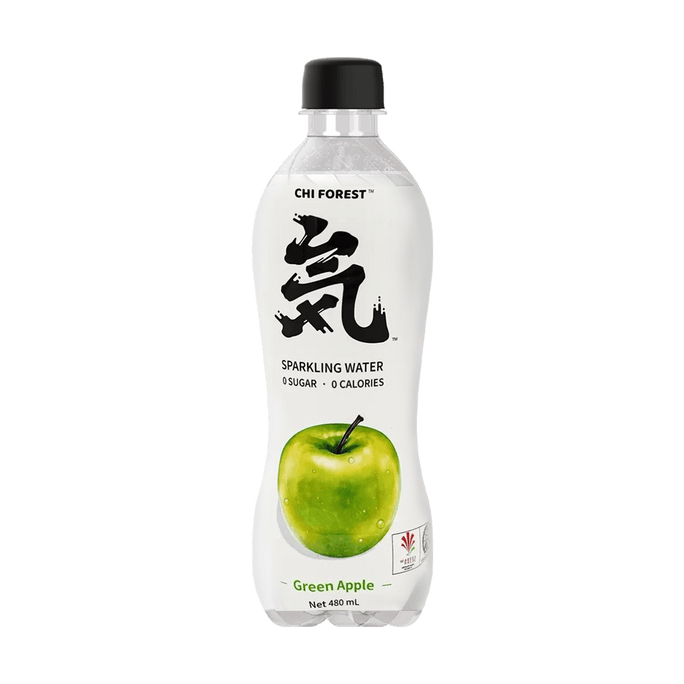 Genki Forest Sparkling Water Green Apple Flavor 480ml
