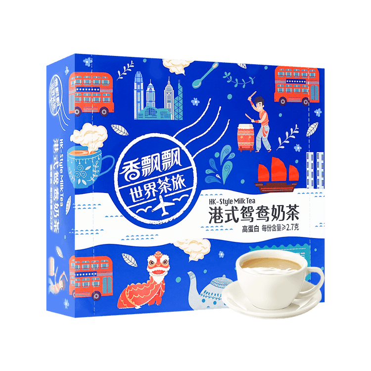 香飘飘港式鸳鸯奶茶12条入264g 亚米