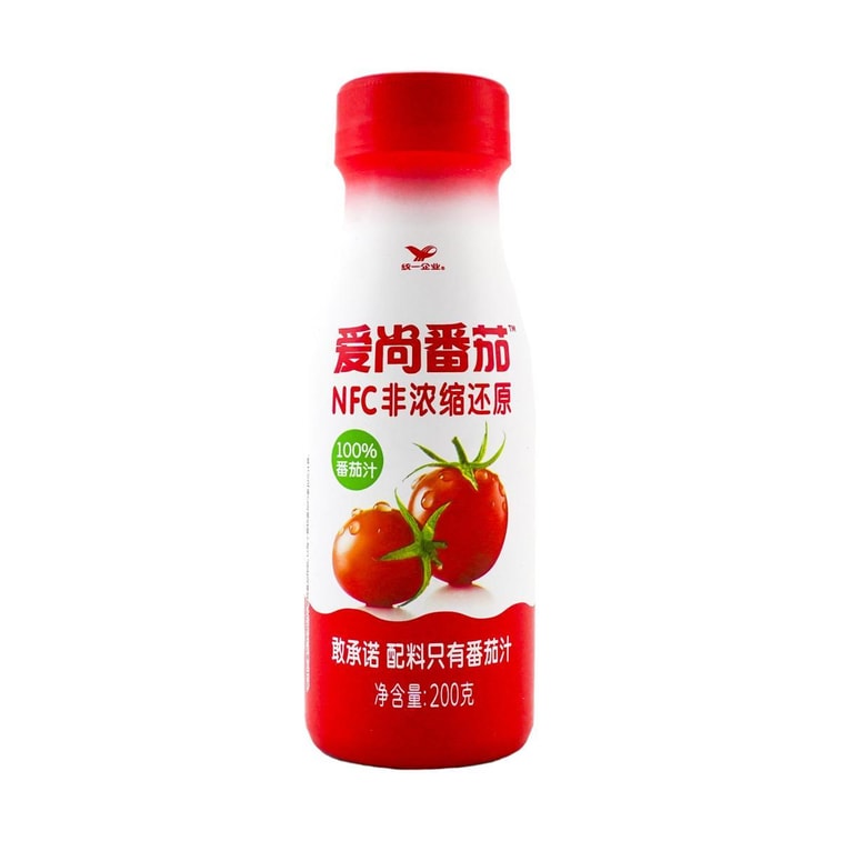 統一 水果蔬菜汁 愛尚番茄100%番茄汁 NFC非濃縮還原果汁飲料 200g 美容養顏抗氧 生津止渴補水分 潤腸通便 清熱解毒 老少皆宜 可做番茄鍋 3