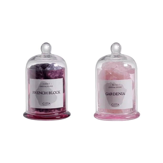 [중국 직송] CITTA/Ximoss 아로마테라피 스톤 디퓨저 선물 상자 (여자아이 침실용) 상쾌한 향기 생일 선물 (자수정 + 장미석)