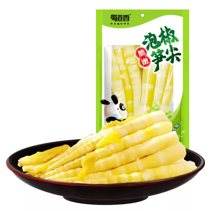 Pickled Bamboo Shoot Tips Spicy Sour Flavor 80g*2pc