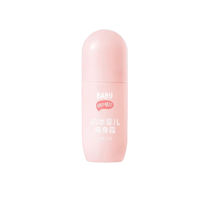 Runben 복숭아수 유아 전용 베이비 파우더 복숭아잎 추출물 진정 보습 50ml/병