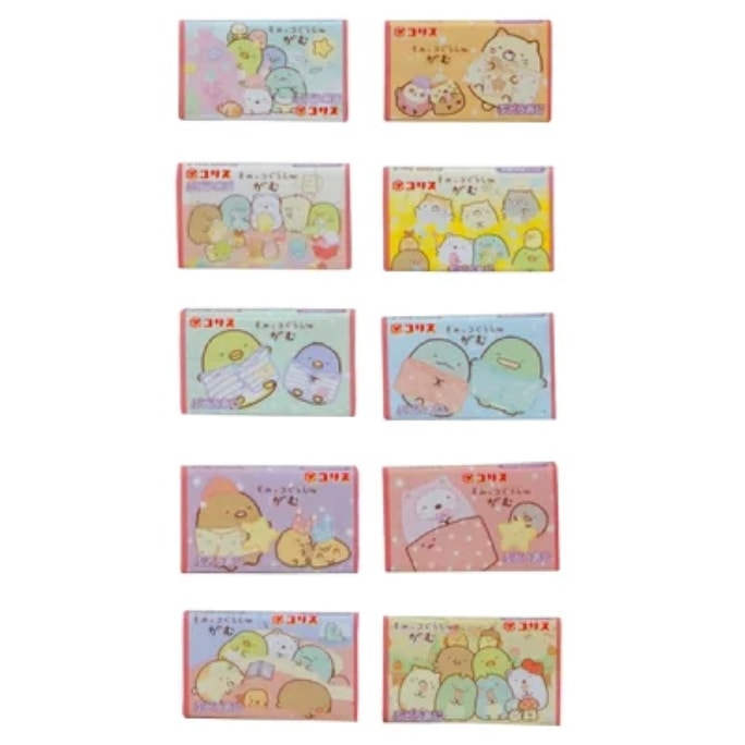 Korisu Sumikko Gurashi Gum Grape Flavor 10Different Designs Random One