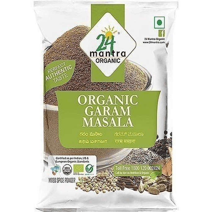 印度 24 Mantra 有机葛拉姆马萨拉香料,1.75 盎司袋装