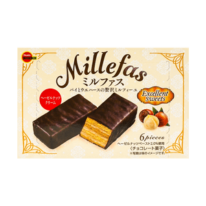 Millefas - チョコレートアーモンドクリームウエハース 3 oz