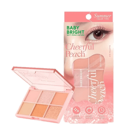 Eye Palette, Matte/Shimmer/Glitter, #Cheerful Peach - Warm Tone 