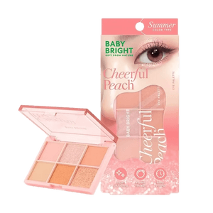 Eye Palette, Matte/Shimmer/Glitter, #Cheerful Peach - Warm Tone 