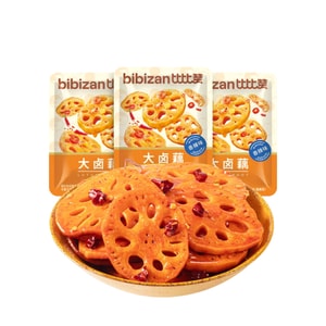 Large marinated lotus root crispy lotus root slices 180g*1 bag There are about 10 small packets in the bag.