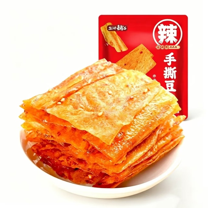 Hand-Torn Tofu Skin 117g Spicy Internet-Famous Traditional Chili Strips Childhood Nostalgic Spicy Snack Individually Packaged
