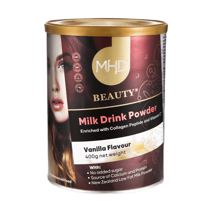 Non-fat Collagen Milk Drink Powder, Vanilla Flavor, 400g