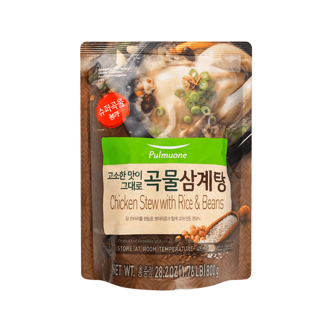 韓國PULMUONE圃美多 多穀營養參雞湯 800g